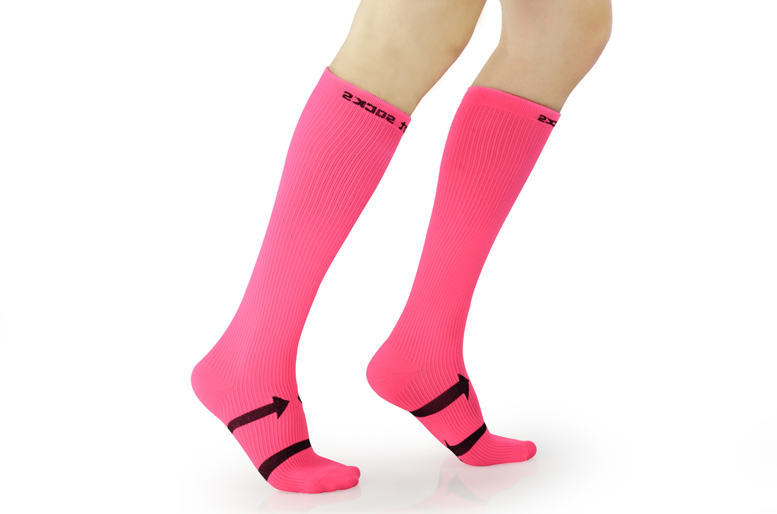 Graduated Compression Socks Women & Men Black & Green & Pink & Grey